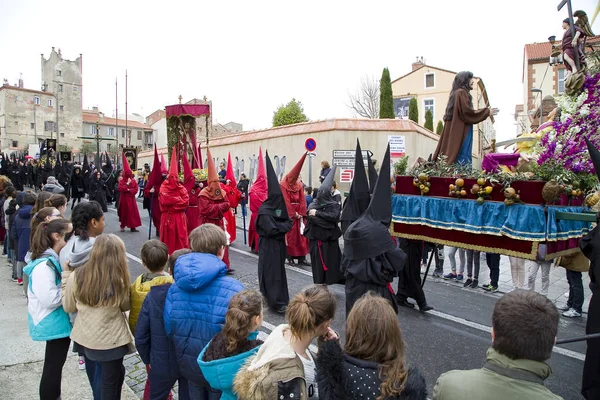 Les Gens Procession Sanch Une Cérémonie Annuelle Dans Plusieurs Villes — Photo