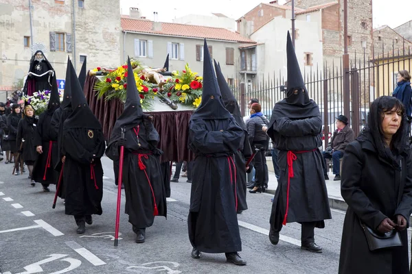 Pessoas Procissão Sanch Uma Cerimônia Anual Várias Cidades Sul Europa — Fotografia de Stock