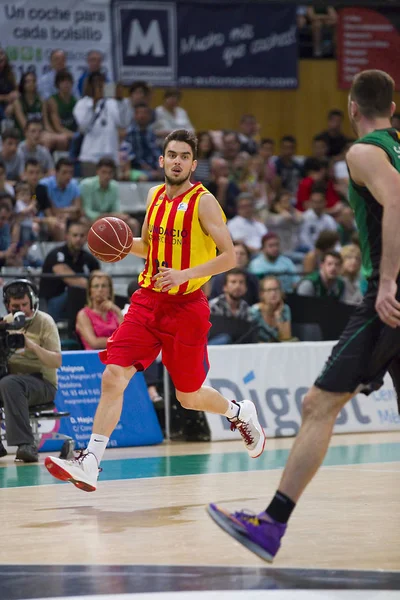 Tomas Satoransky Fcb Action Spanish Acb Basketball League Match Joventut — Stock Photo, Image