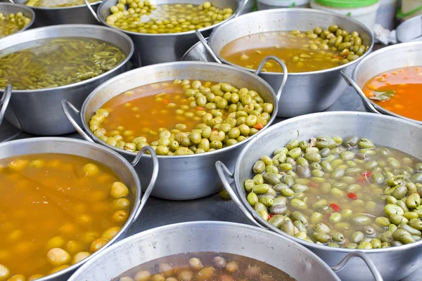 Some Colorful Olives Market — Stock Photo, Image