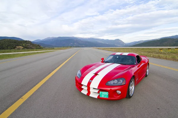 Dodge Viper Srt Participa Fin Semana Carreras Road Track Organizado — Foto de Stock