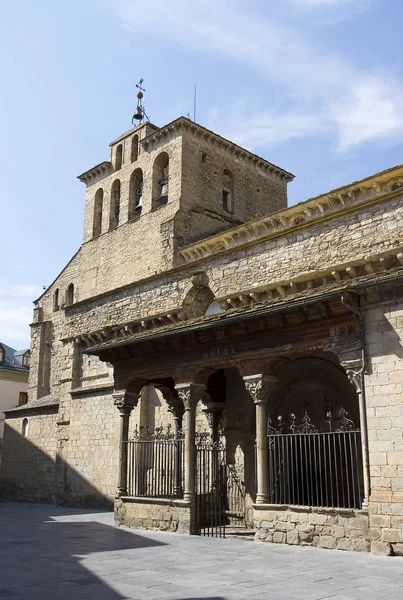 Καθεδρικός Ναός Του Αγίου Πέτρου Του Αποστόλου Jaca Ισπανία — Φωτογραφία Αρχείου
