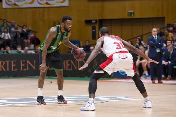 Tony Wroten Action Spanish Acb League Match Joventut Badalona Fuenlabrada — Stock Photo, Image