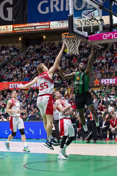 Tony Wroten Von Aktion Beim Spanischen Ligaspiel Zwischen Joventut Badalona — Stockfoto