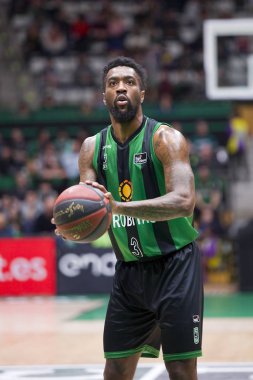 Jb 'den Tony Wroten, İspanya Acb Ligi maçında Joventut Badalona ve Fuenlabrada arasında, son skor 78-81, 9 Şubat 2020, Badalona, İspanya.