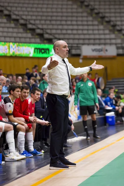 Javi Rodriguez Στην Ισπανική Lnfs Futsal League Αγώνα Μεταξύ Industrias — Φωτογραφία Αρχείου