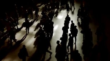 yürüyüş commuters kalabalık