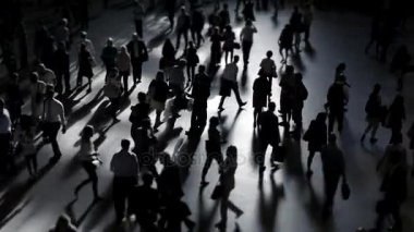 yürüyüş commuters kalabalık