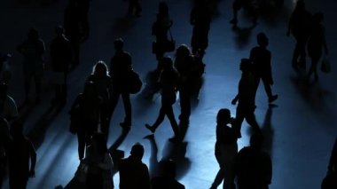 yürüyüş commuters kalabalık