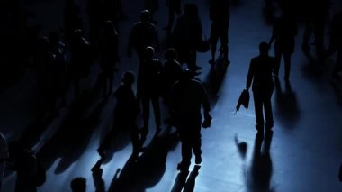 yürüyüş commuters kalabalık