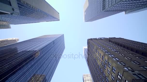 Modern skyskrapa byggnader — Stockvideo