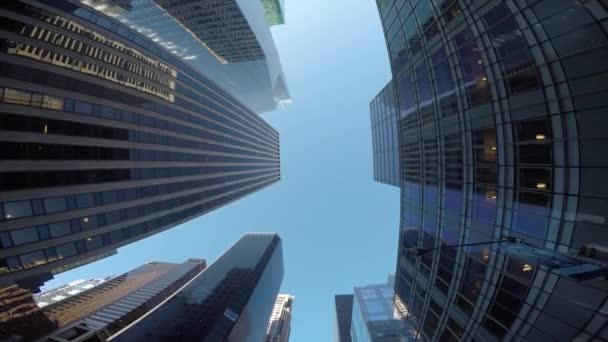 Сучасному хмарочосі будівель — стокове відео
