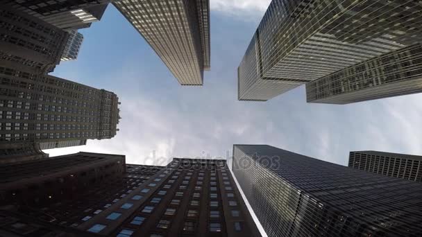 Moderne wolkenkrabber gebouwen — Stockvideo