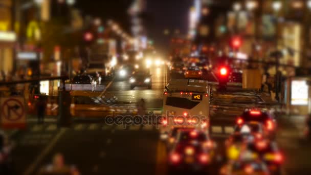 Traffico pendolare attraverso New York . — Video Stock