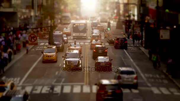 Trafic passant par New York . — Video