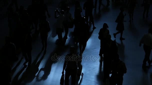 通勤者行走的人群 — 图库视频影像