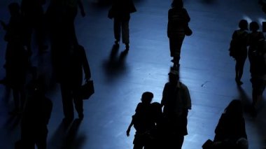 yürüyüş commuters kalabalık