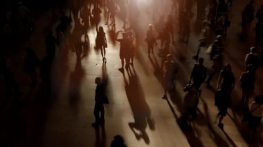 yürüyüş commuters kalabalık