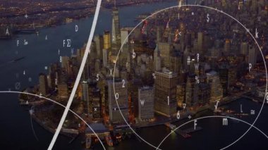 Şehir iş bölgesi veri akışı numaraları ile 