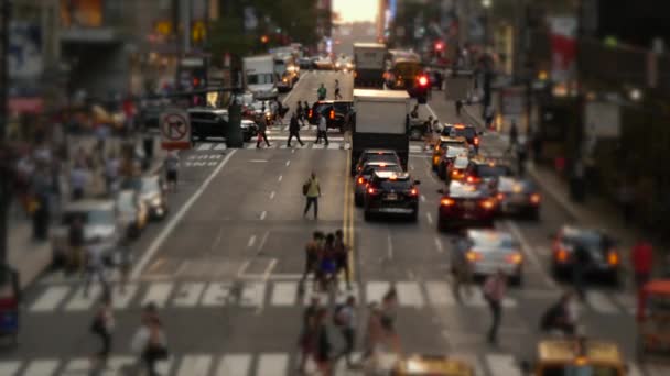 Walking pedestrians background — Stock Video