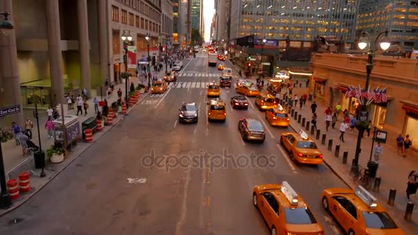 Cenário de tráfego de Nova Iorque — Vídeo de Stock