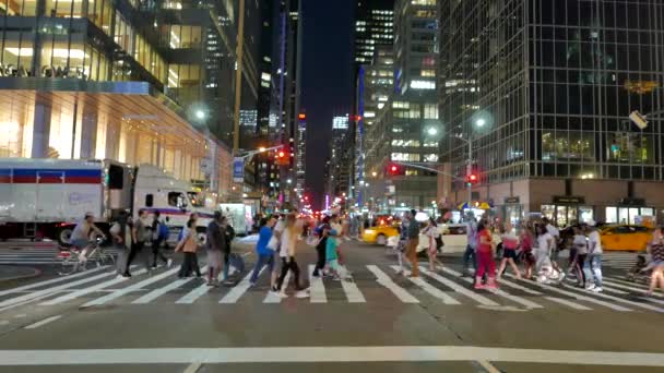 Paisajes de tráfico de Nueva York — Vídeo de stock