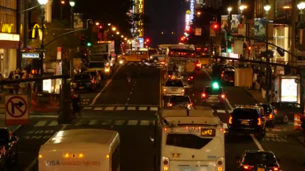 NYC traffic  scenery — Stock Video