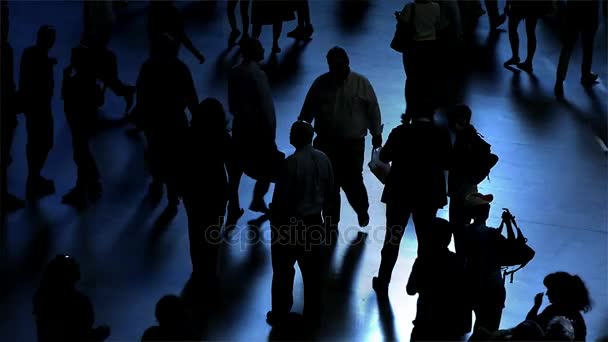 Pedestrians walking on  street — Stock Video