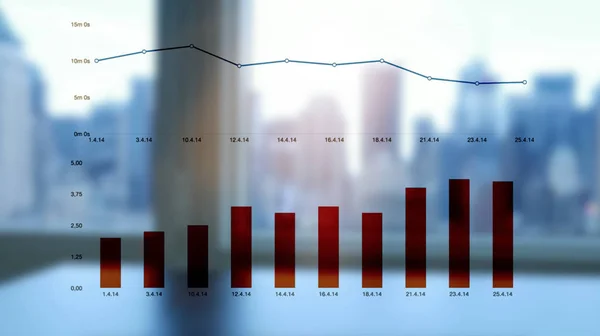 iş infographics bulanık ofis pencere ile