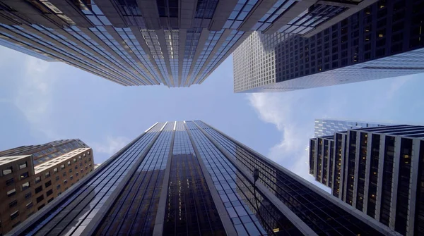 Grattacieli e cielo blu Fotografia Stock