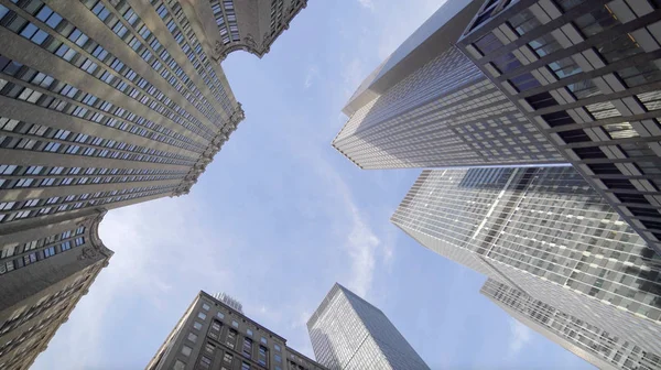 Grattacieli e cielo blu Fotografia Stock