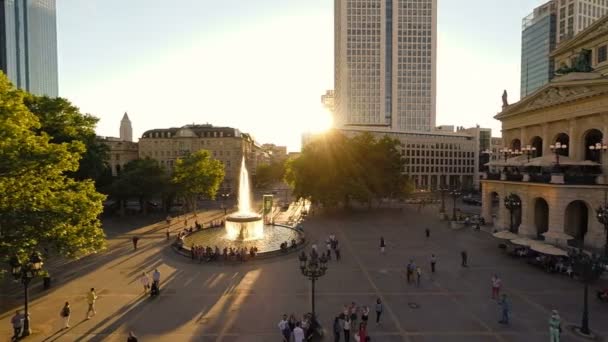 현대 도시 도시 랜드마크 스카이 라인 — 비디오