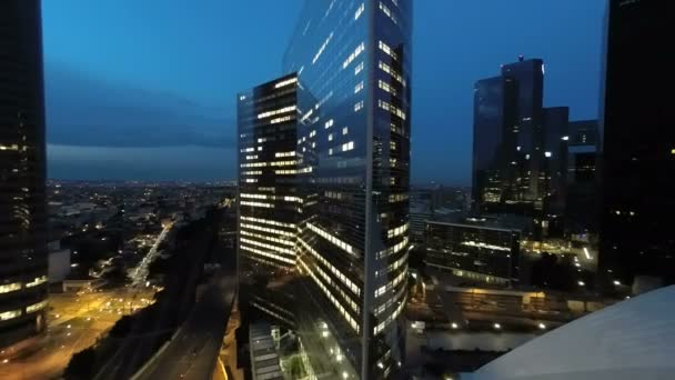 현대 도시 도시 랜드마크 스카이 라인 — 비디오