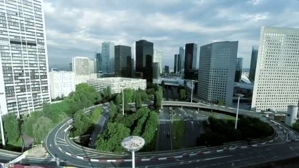 Cidade moderna marco urbano skyline — Vídeo de Stock