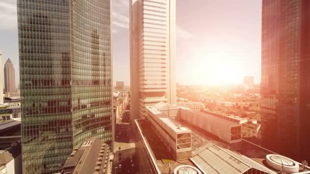 城市商务区和摩天大楼建筑 — 图库视频影像