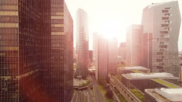 immeubles de bureaux dans le quartier financier de la ville  