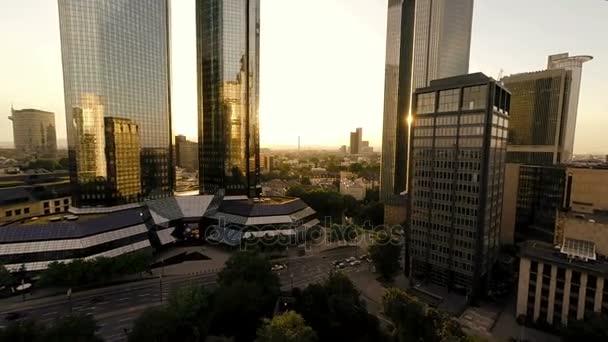 城市商务区和摩天大楼建筑 — 图库视频影像