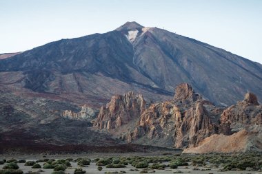 Teide. Tenerife 'de volkan. İspanya. Dağlar.