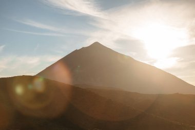 Teide. Tenerife 'de volkan. İspanya. Dağlar.