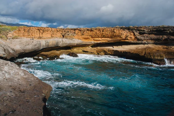 Adeje el Puertito. Tenerife. İspanya. Tenerife 'nin güneyindeki körfez. — Stok fotoğraf