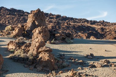 Volkan Teide 'nin Caldera' sındaki manzara
