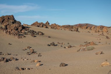 Volkan Teide 'nin Caldera' sındaki manzara