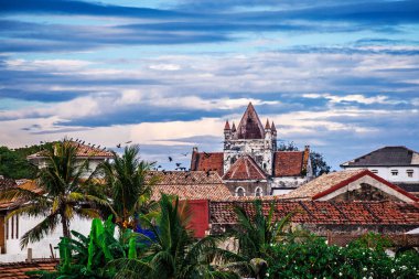 Eski Hollandalı Galle kale güzel sahne 
