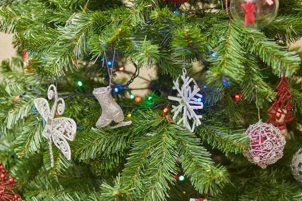 Χριστουγεννιάτικο δέντρο χριστουγεννιάτικο δέντρο διακόσμηση — Φωτογραφία Αρχείου