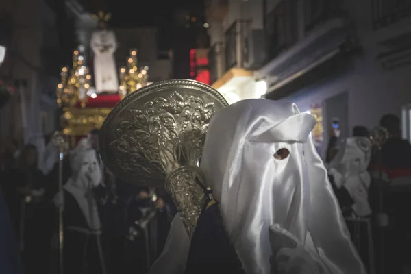 Estátua de Jesus Cristo em uma procissão da semana santa em Marbella — Fotografia de Stock