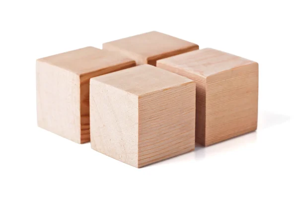 Children's wooden cubes — Stock Photo, Image