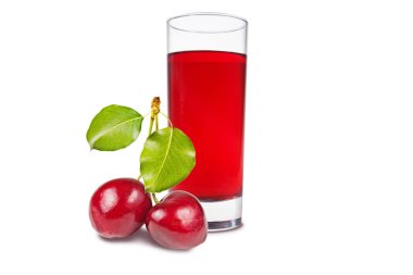 vişne suyu bir bardak