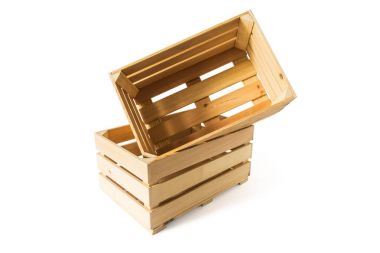 Ahşap kutular boş
