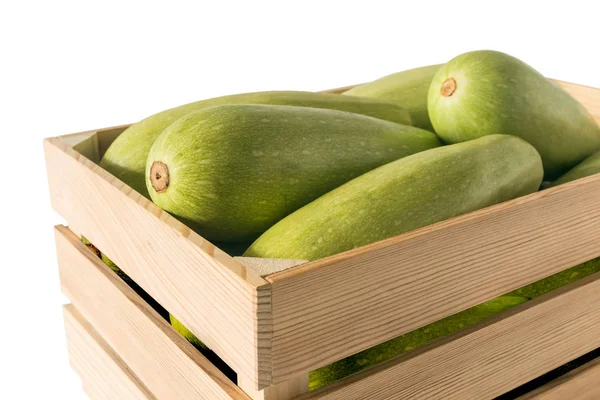 Calabacines en una caja — Foto de Stock