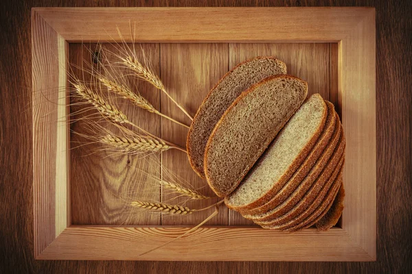 Chleb i spikelets — Zdjęcie stockowe